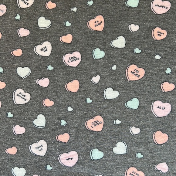 Nollie Junior’s Short Sleeve Sassy Candy Hearts T-shirt Size Extra Small - Picture 12 of 16